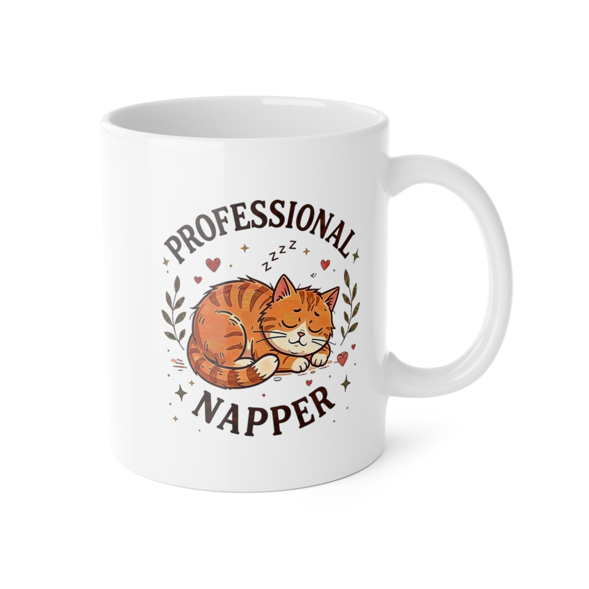 Professional Napper Cat Mug – Funny Sleeping Cat Coffee Mug