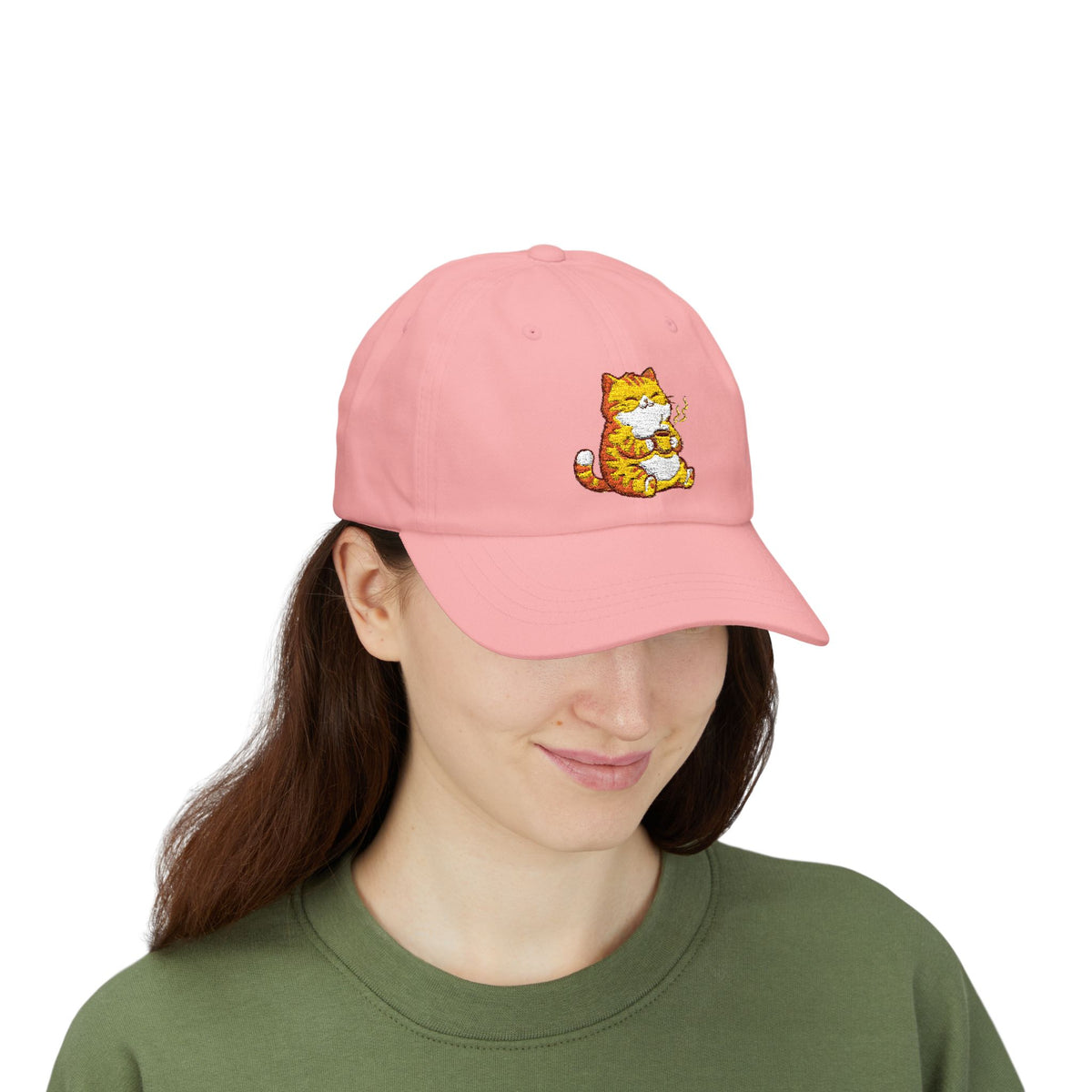 Socially Tired coffee cat dad hat
