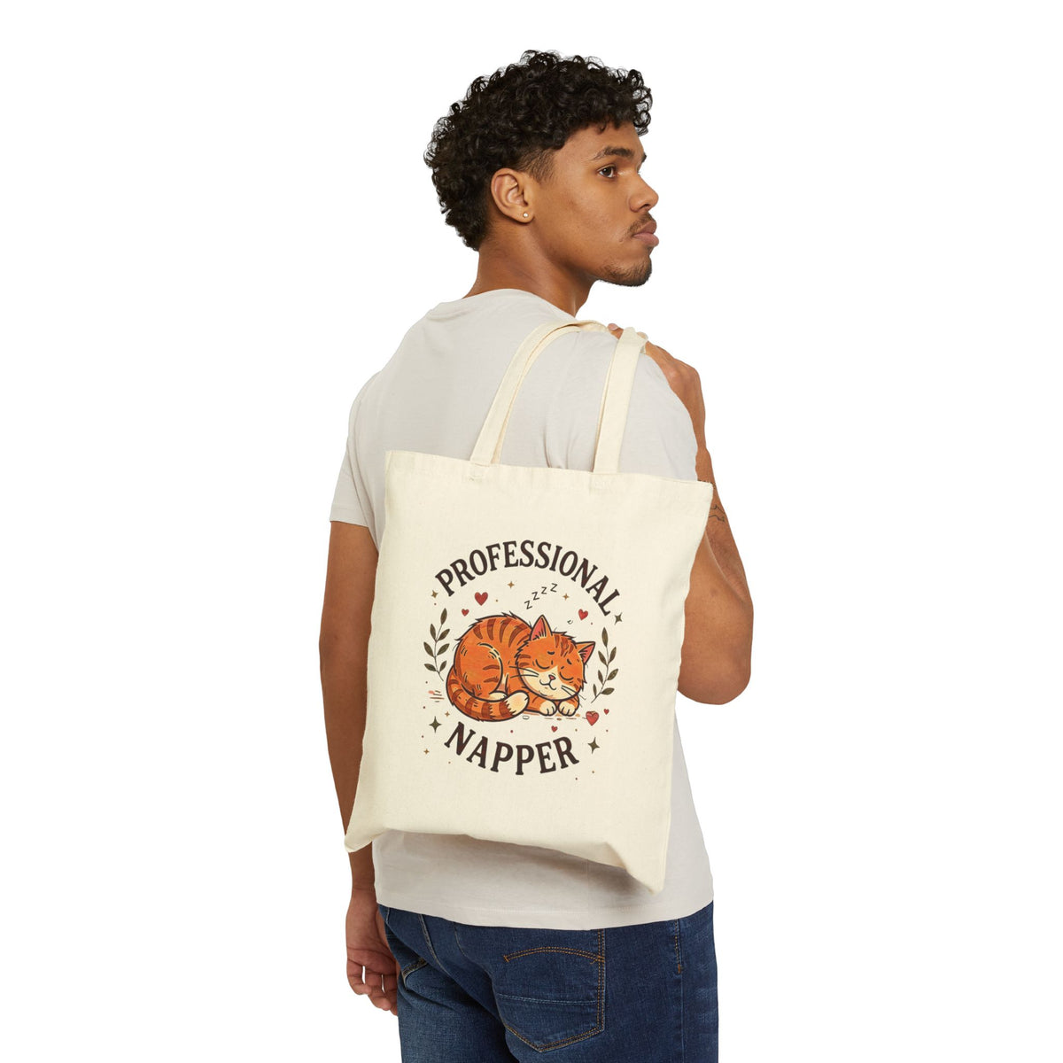 Professional Napper Cat Tote Bag – Funny Sleeping Cat Tote