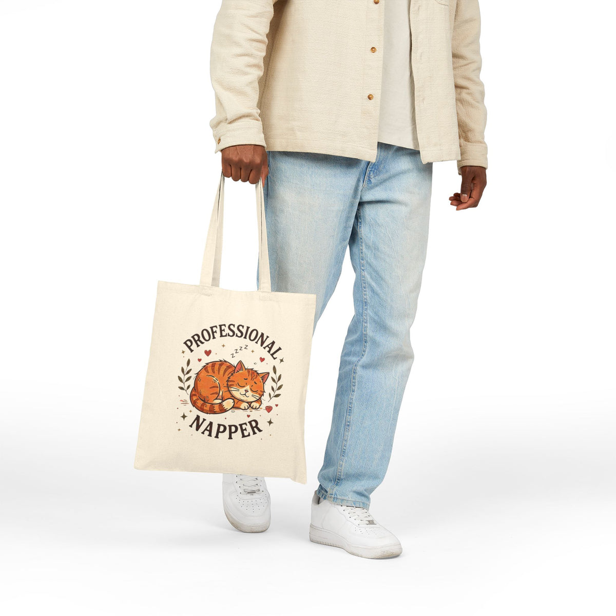 Professional Napper Cat Tote Bag – Funny Sleeping Cat Tote
