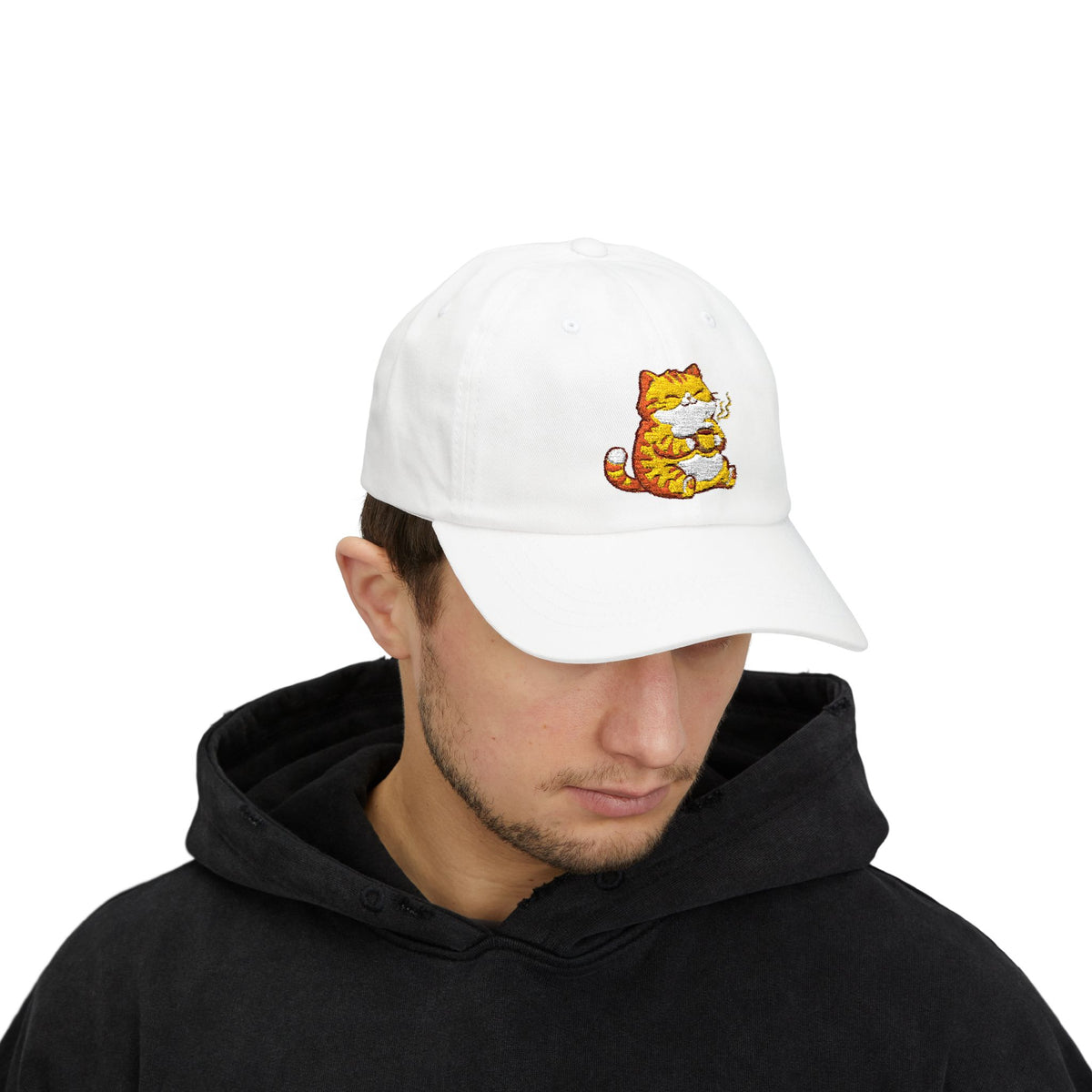 Socially Tired Cat Dad Hat – Funny Introvert Cat Cap