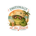 Emotionally at the Beach frog sticker
