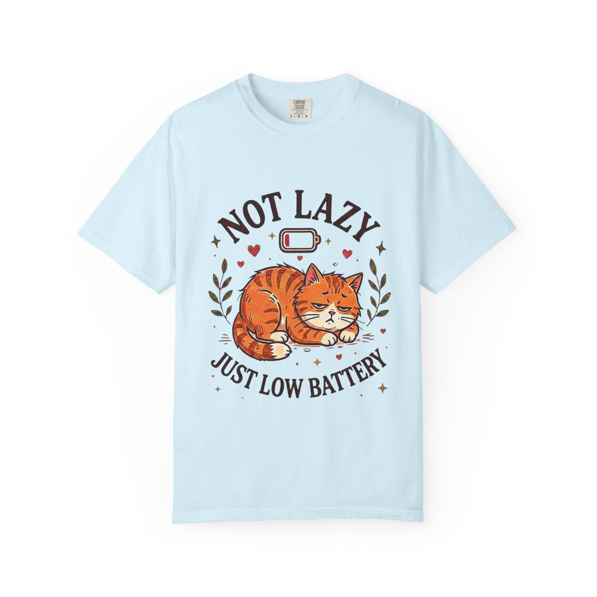 Not Lazy Just Low Battery Cat T-Shirt