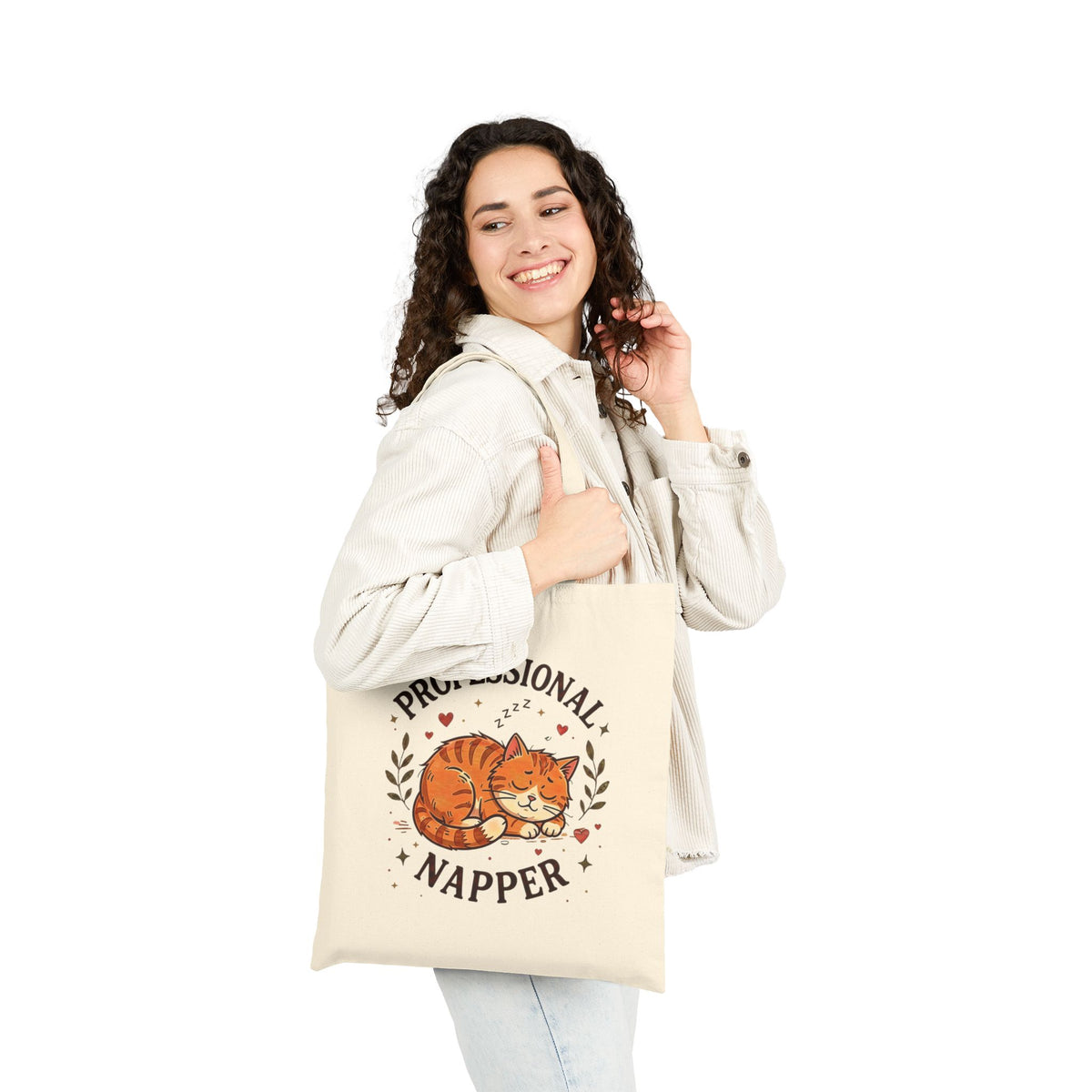 Professional Napper Cat Tote Bag – Funny Sleeping Cat Tote