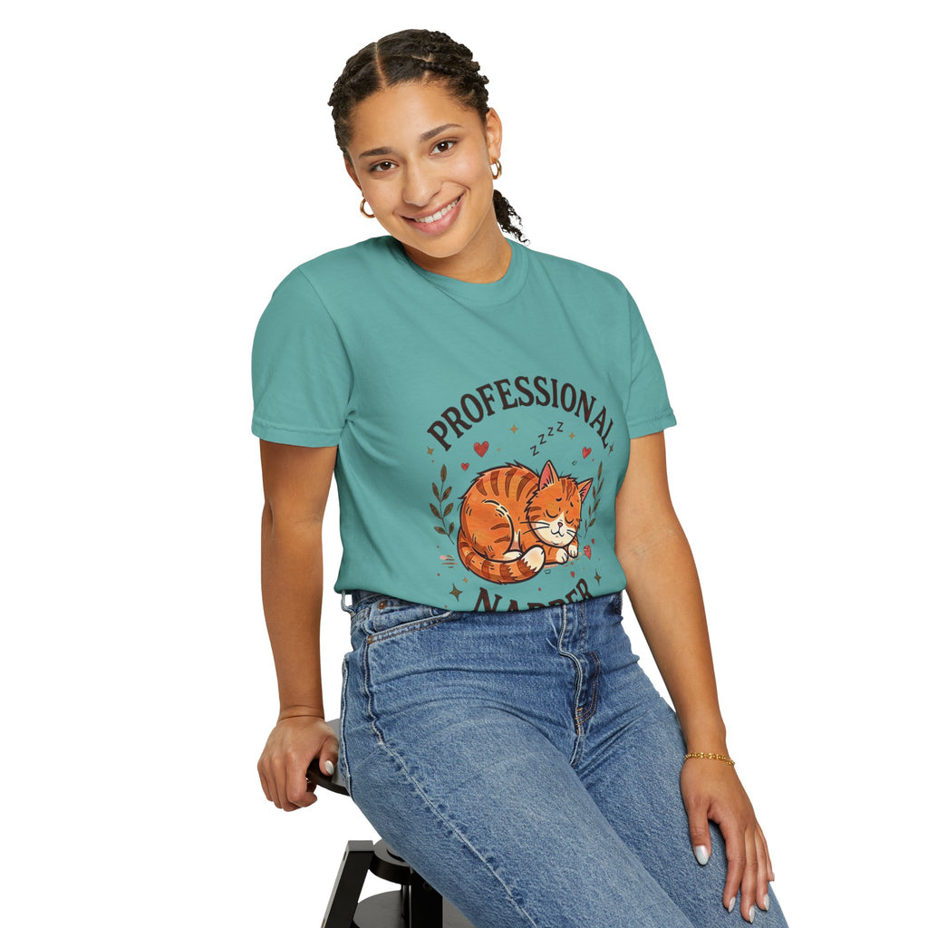 Professional Napper Cat T-Shirt – Funny Sleeping Cat Tee