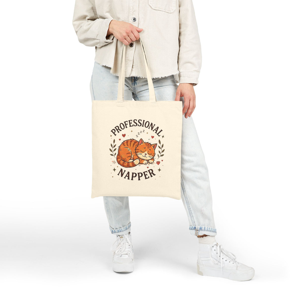 Professional Napper Cat Tote Bag – Funny Sleeping Cat Tote