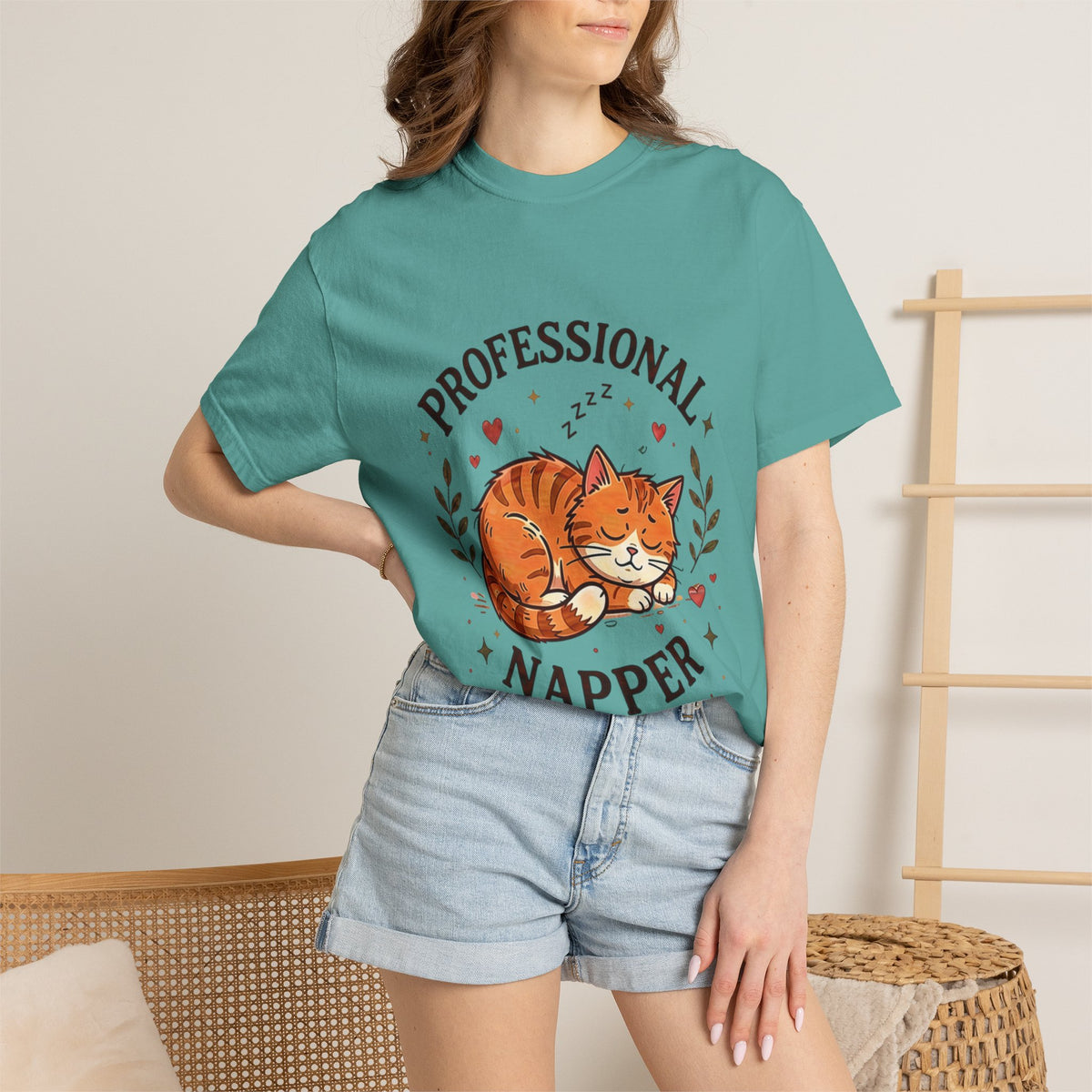 Professional Napper Cat T-Shirt – Funny Sleeping Cat Tee
