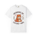 Running on Caffeine and Hope Cat T-Shirt