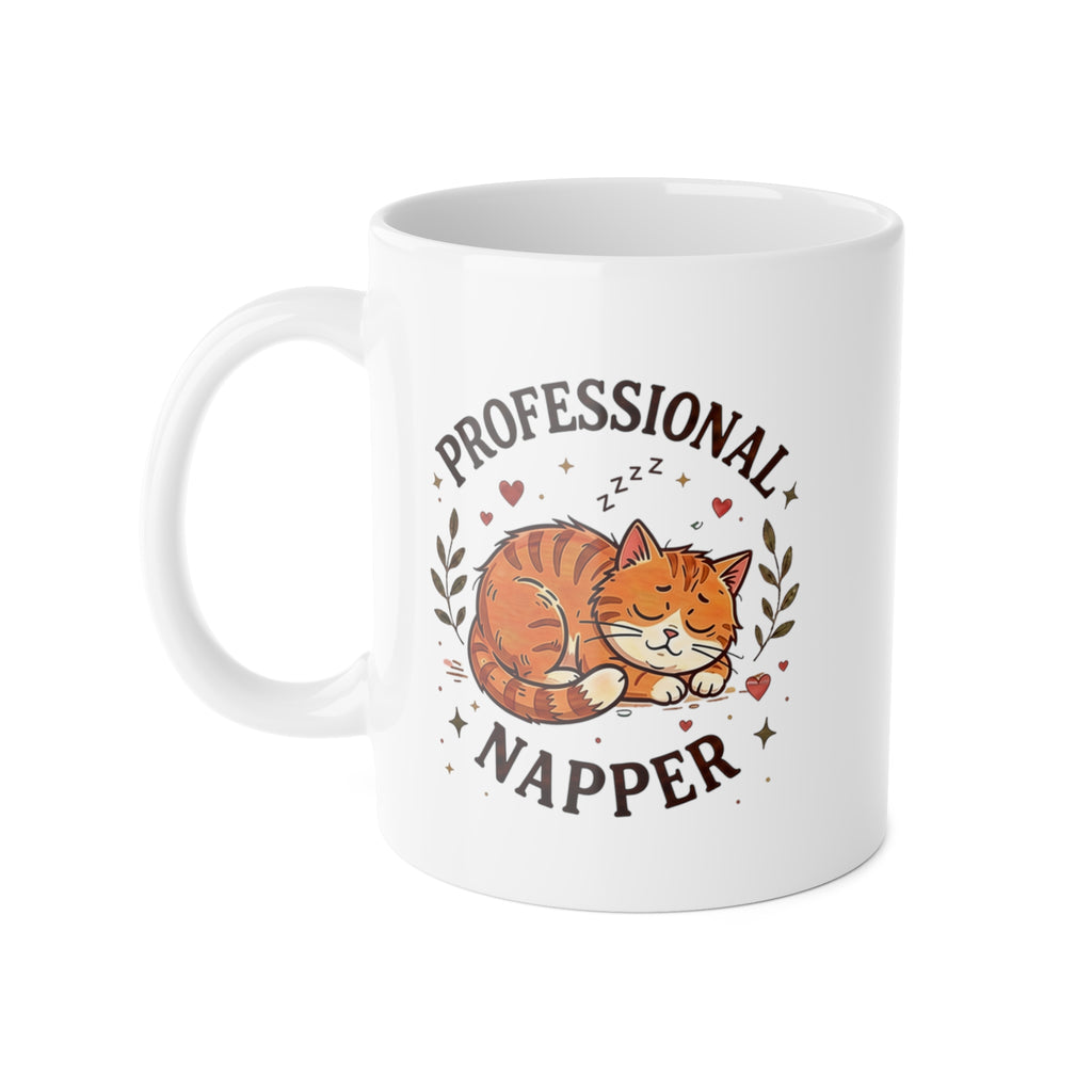 Professional Napper Cat Mug – Funny Sleeping Cat Coffee Mug