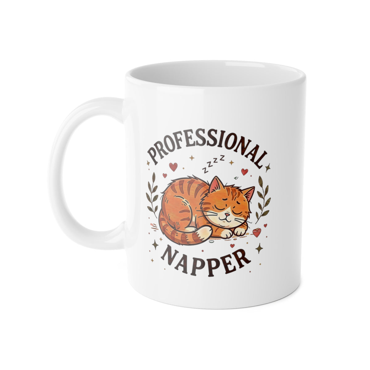 Professional Napper Cat Mug – Funny Sleeping Cat Coffee Mug